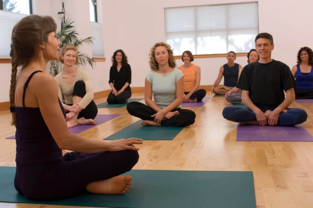 meditation class during holistic addiction treatment
