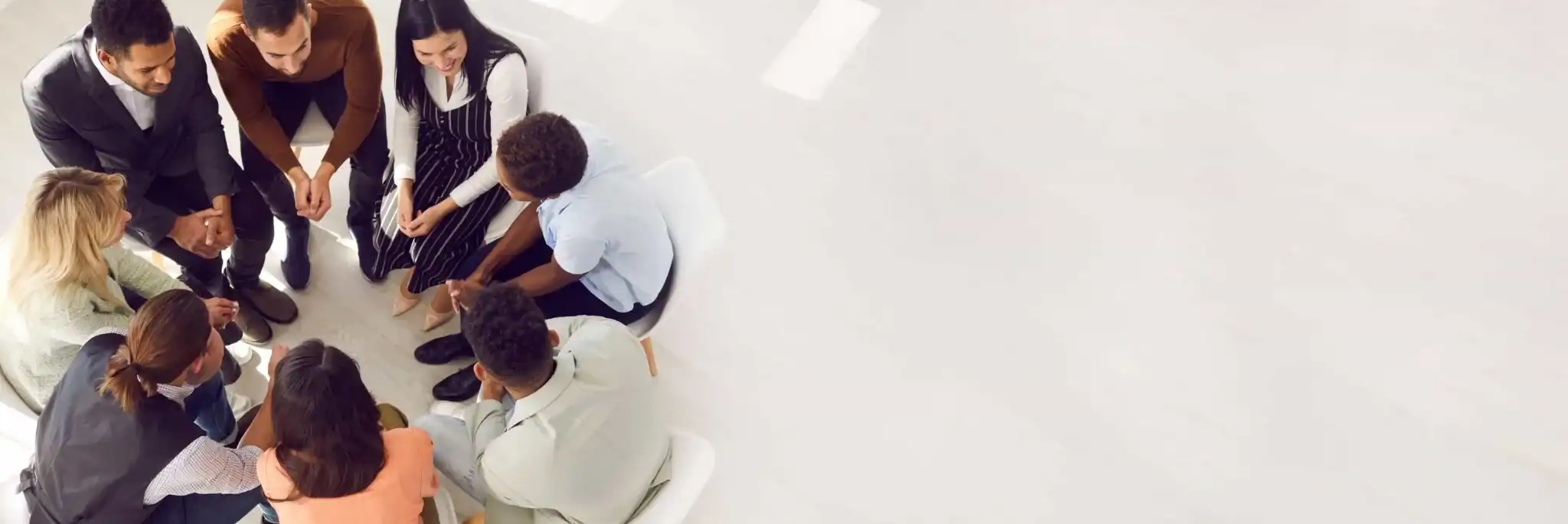 A group therapy session through Enlightened Recovery