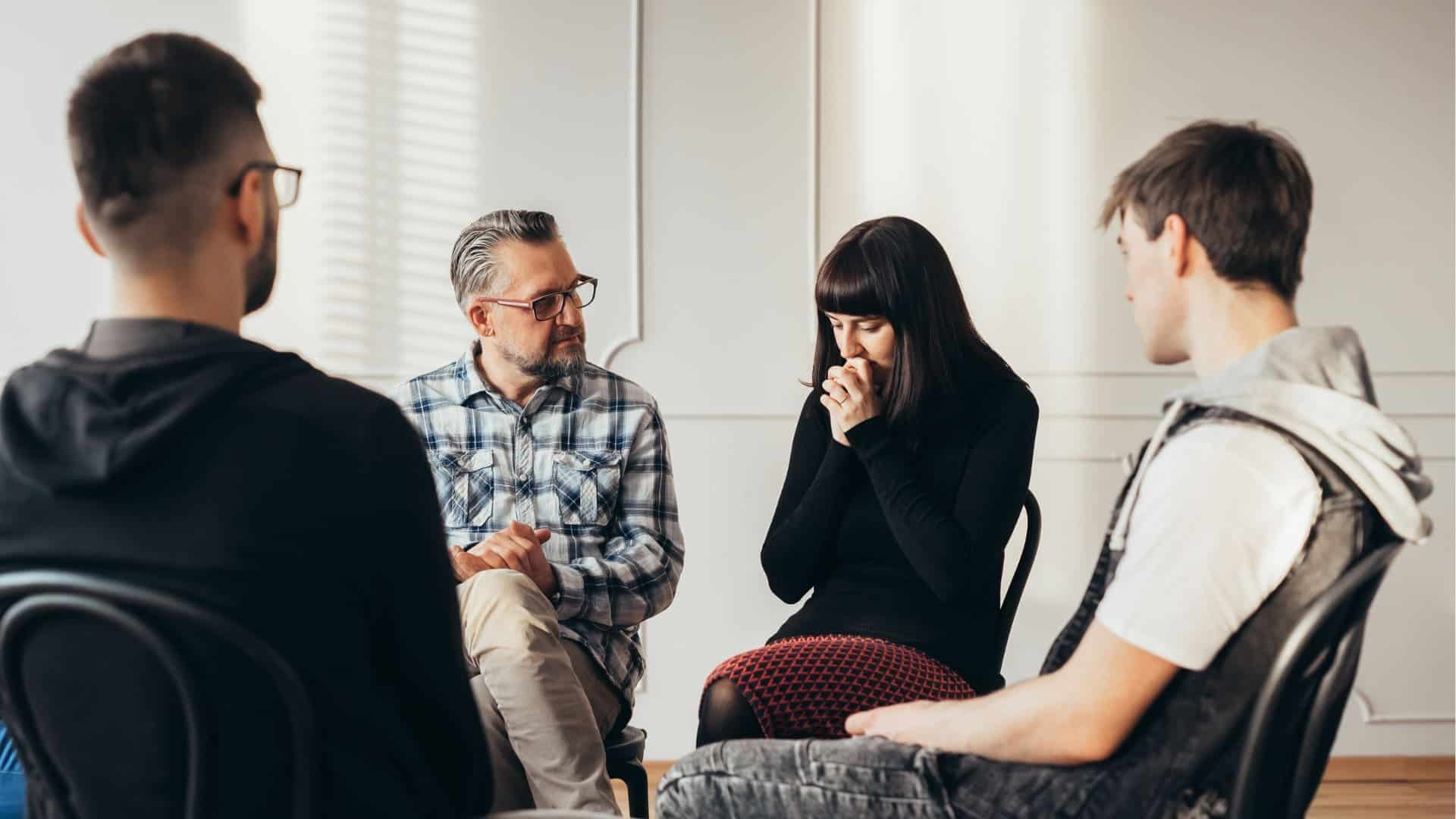 Group therapy during stimulant addiction treatment in New Jersey.