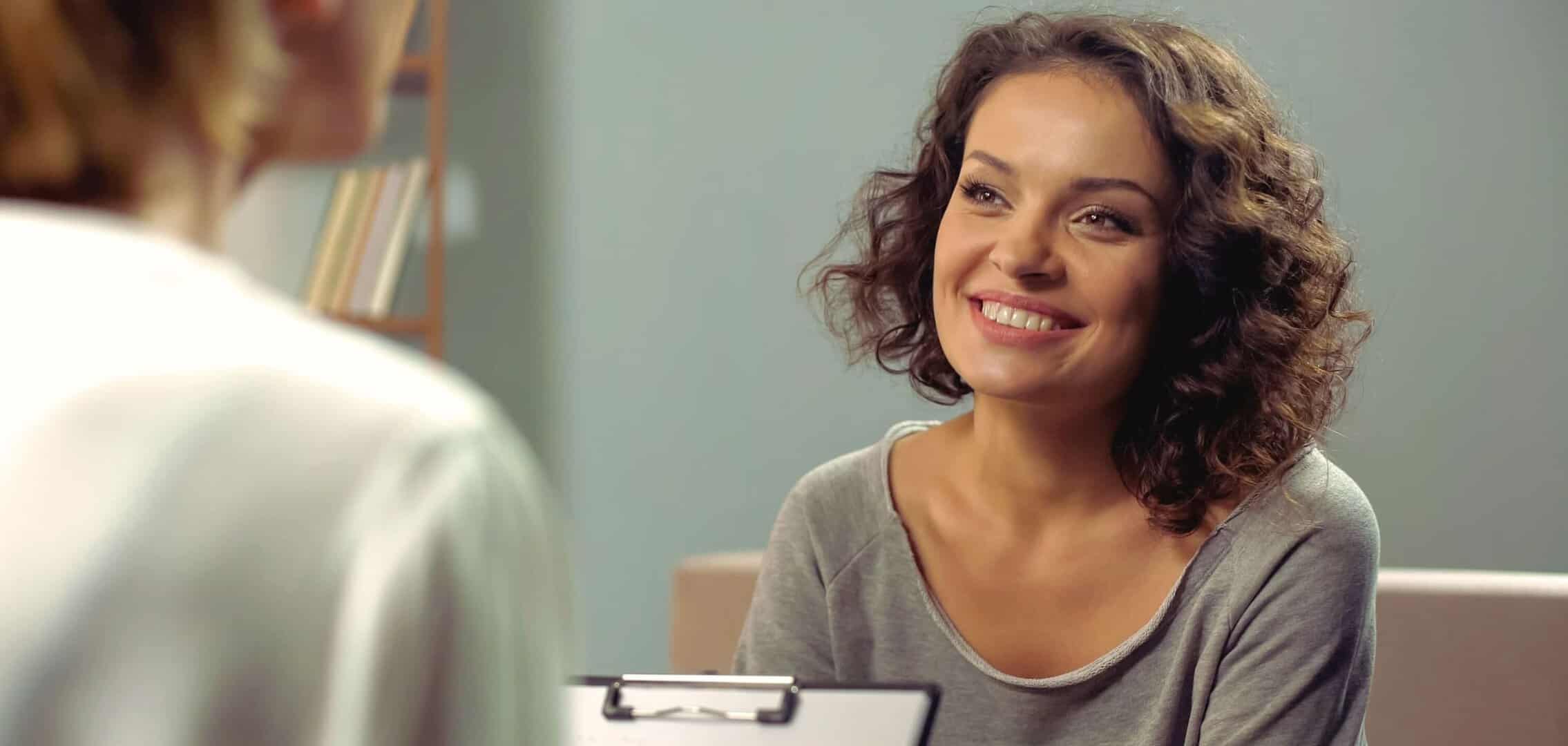 A woman dealing with bipolar disorder and addiction seeks professional help.