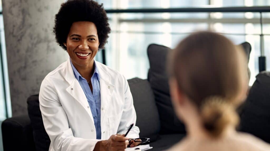 A woman seeks consultation for Prescription Drug Detox in New Jersey