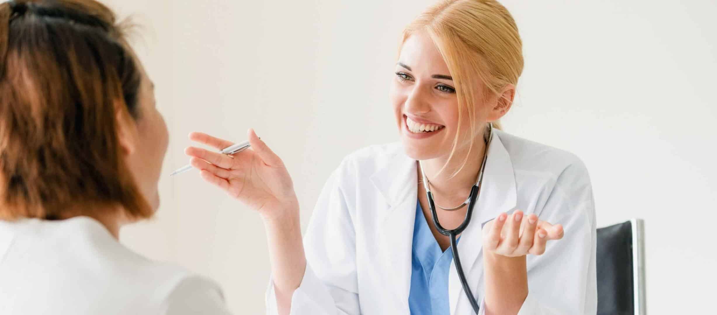 Doctor guiding patient through alcohol detox in New Jersey.